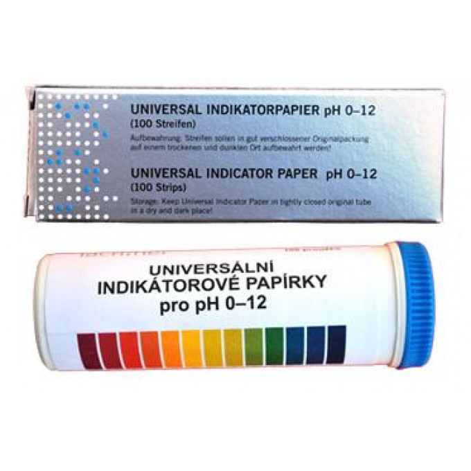 Indikátorové papírky pro měření pH 0-12 100 ks